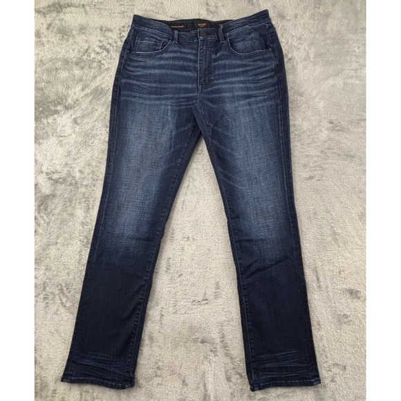 Outpost Makers Original Straight Jeans Mens 36x34 Bold Dark Blue Wash Stretch‎ - Picture 1 of 11
